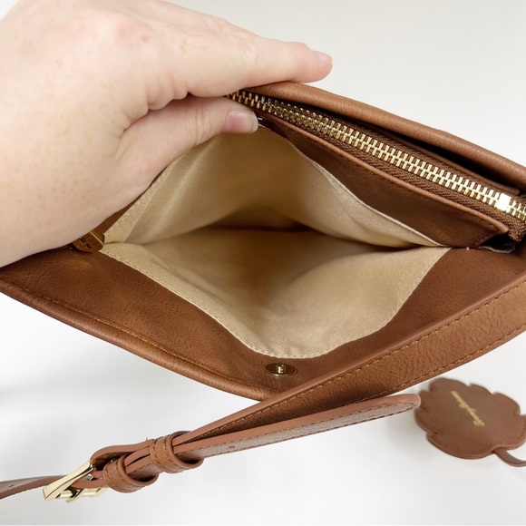 Tommy Bahama Embroidered Crossbody Bag Palm Hibiscus - Picture 7 of 7